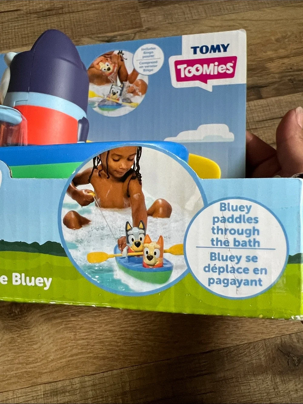 New Bluey Canoe Pull & Go Toy - Blue/Yellow